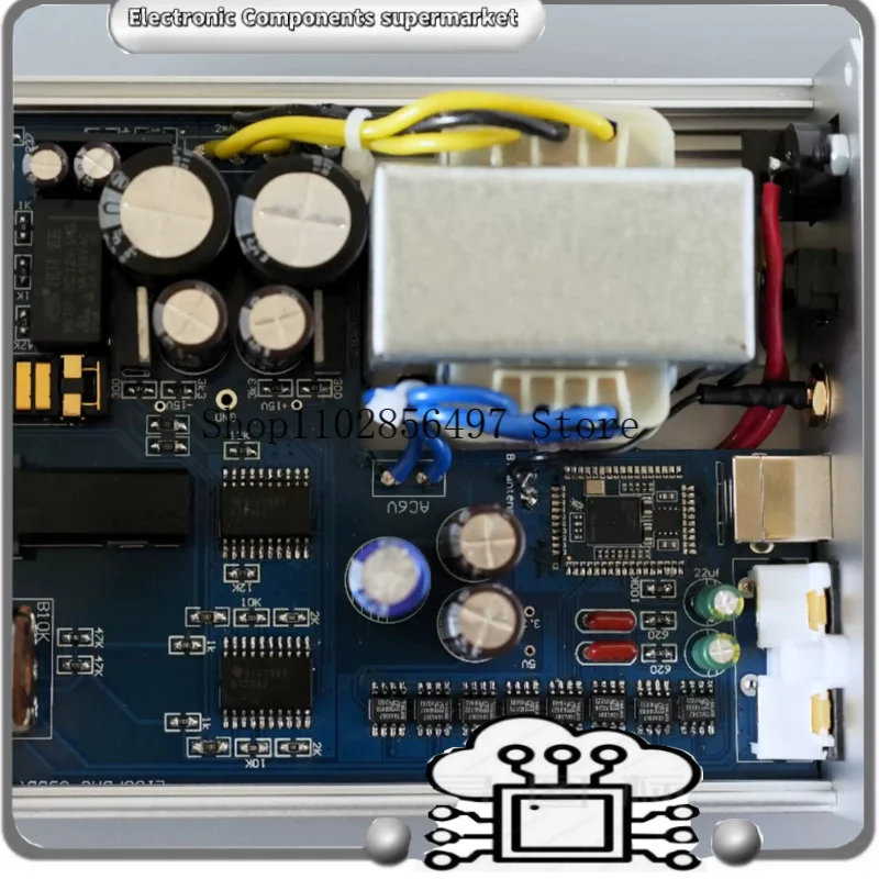 Фото Усилитель для наушников L1387 TDA1387 DAC с USB/BT Bluetooth, интегрированный декодер, 4.4 балансный выход, APTX/LDAC, 220В №3
