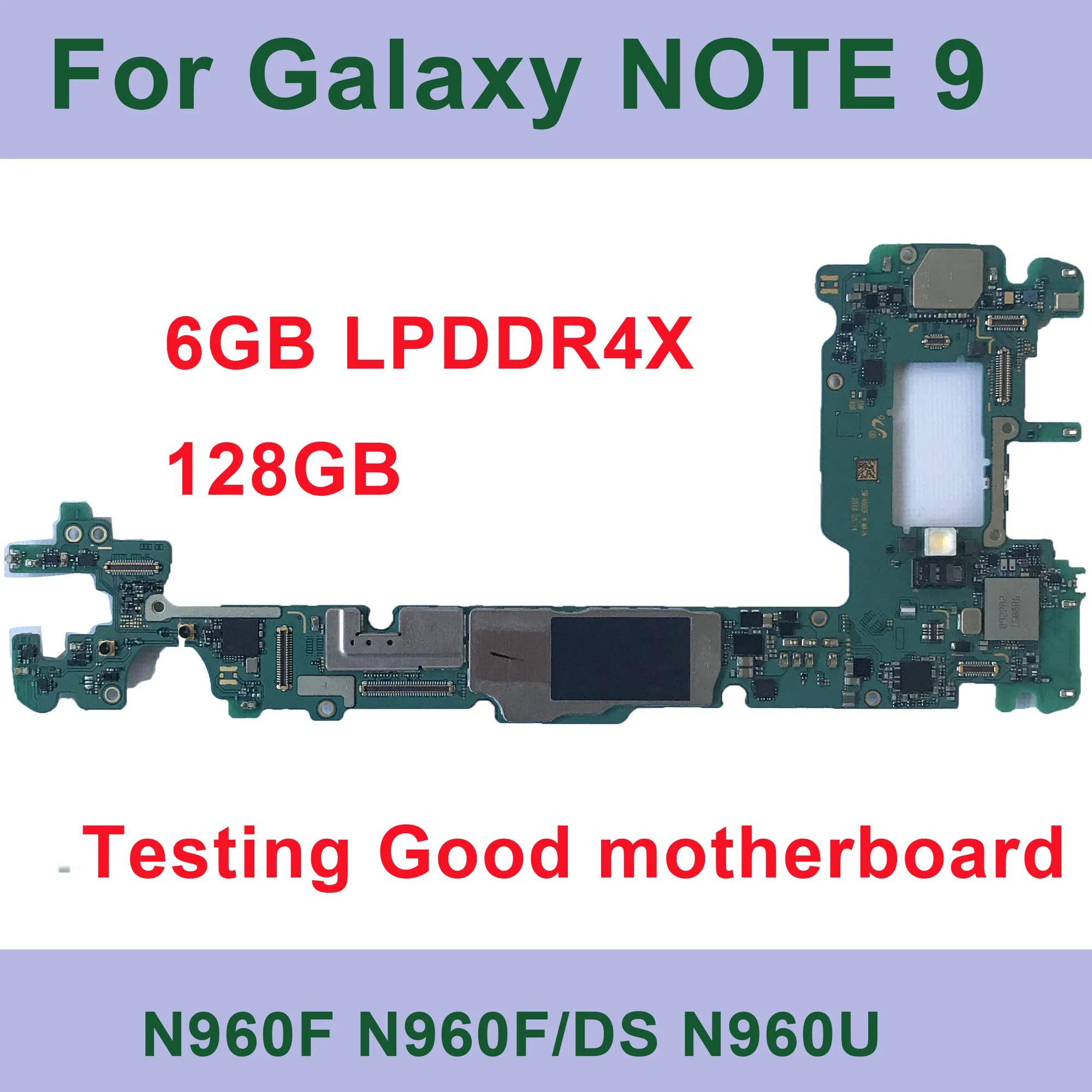 Оригинальная материнская плата для Samsung Galaxy Note 9 N960F N960U учетной записи 8 N950F N950U 64 Гб