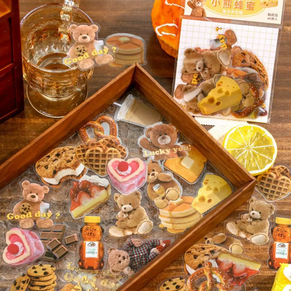 

40 Cute Cartoon Girl Hand Account Sticker Decorative Small Pattern Waterproof Transparent Diary Scrapbooking Label Toy Sticker