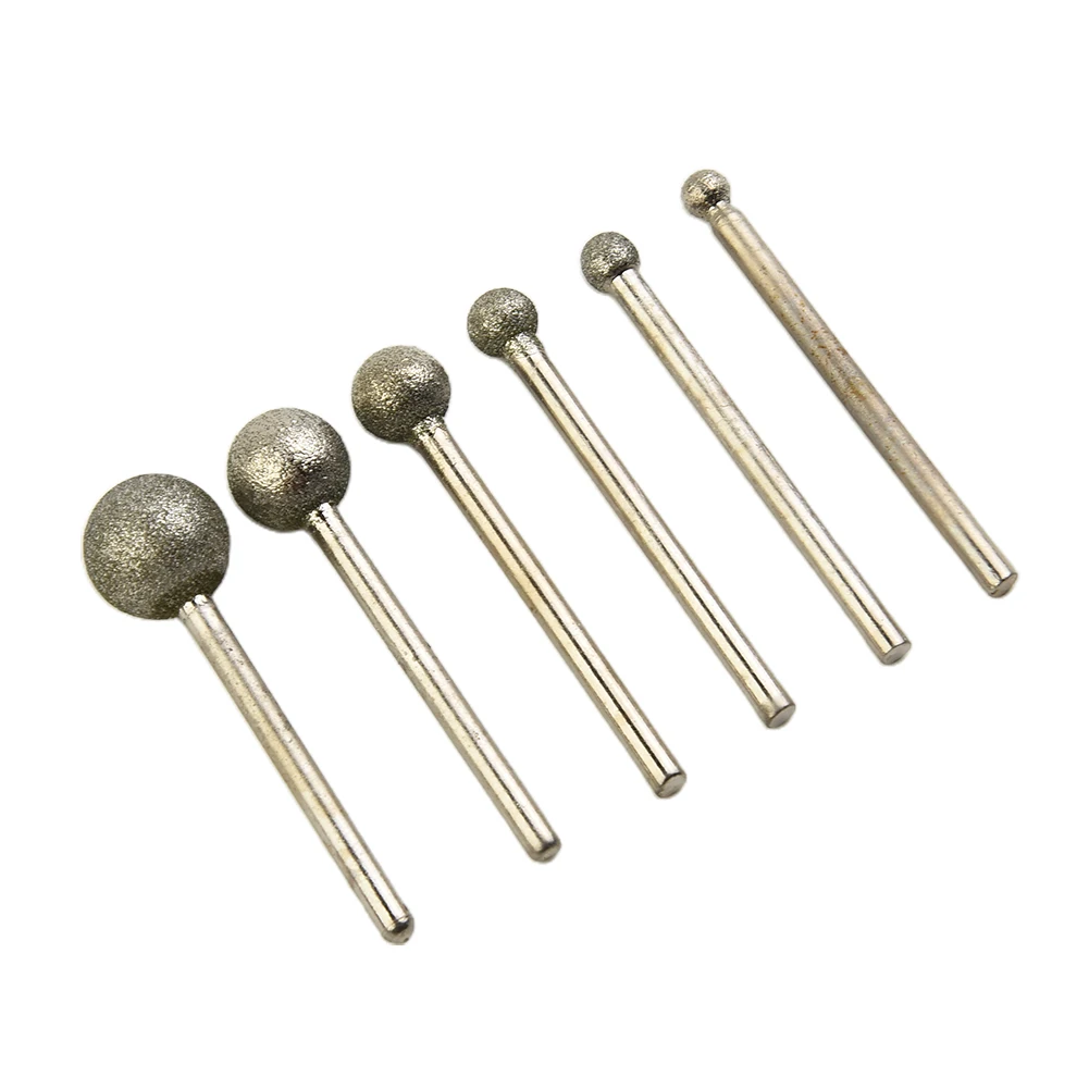 

Useful Practical Durable Diamond Round Ball Burr Drill Bit Grinding Needle Head Pack Set 4-12mm 4/5/6/8/10/12mm
