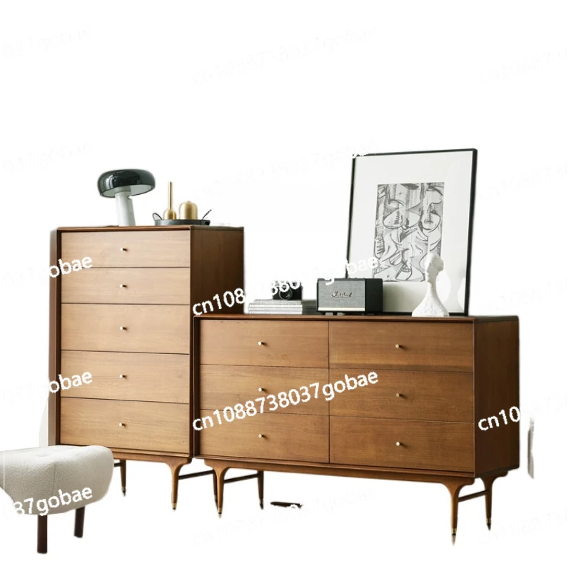 XJ простой современный комод с шестью ящиками античный ретро-шкаф для хранения в