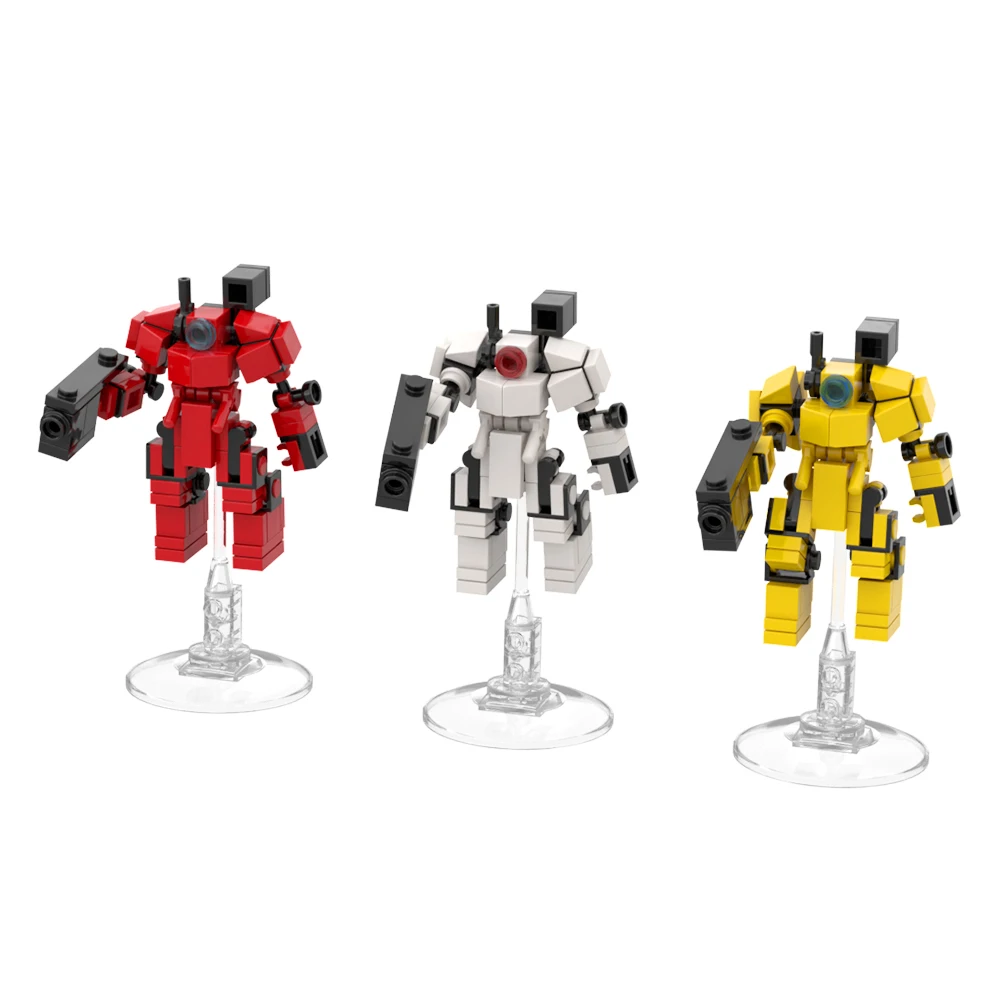 

MOC Mini Mech Warrior Robot Building Block set Action figure Soldiers High-Tech Model Education Brick Toys For Children Gift