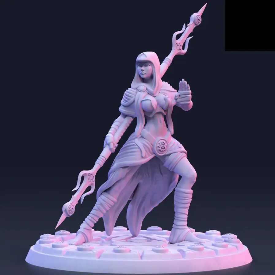 

75 мм, 50 мм, 32 мм, миниатюрная модель фигуры из смолы, культиваторы древнего Бога, несобранный и Неокрашенный комплект