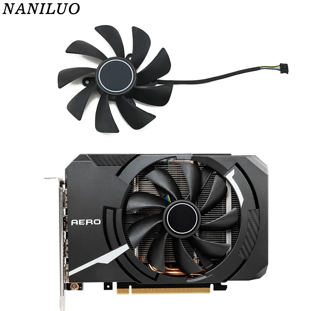 

95mm Graphics Cards Fans GPU Cooler GTX1660 For MSI GTX 1650 Super 1660 Ti AERO ITX 6G OC Cooling