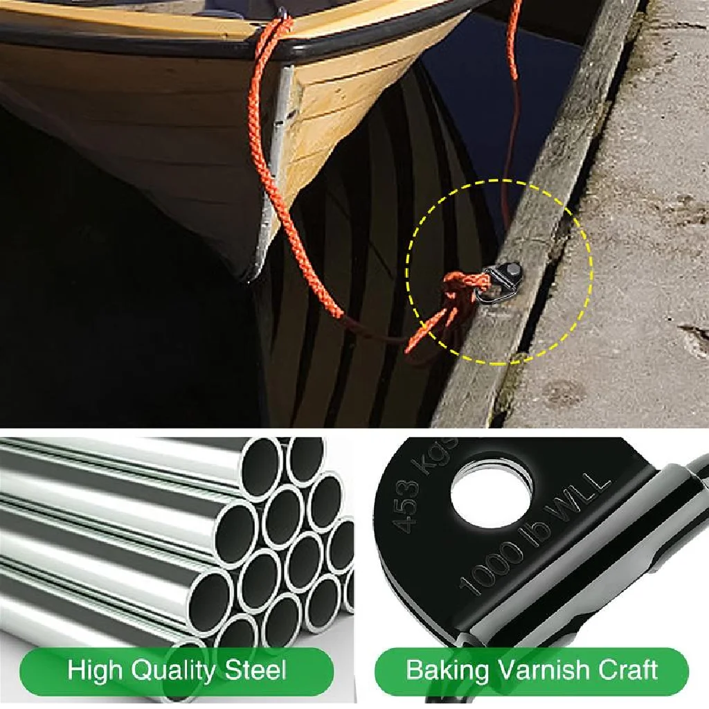 

4pcs Trailer Anchor Replacement Plastic Pan Fitting Trunk Strap