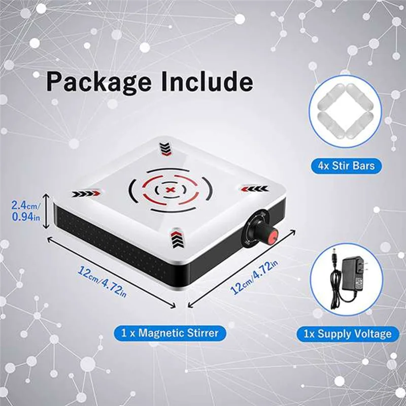 Магнитная мешалка 6 5-дюймовая пластина для перемешивания скорость 2500 об/мин
