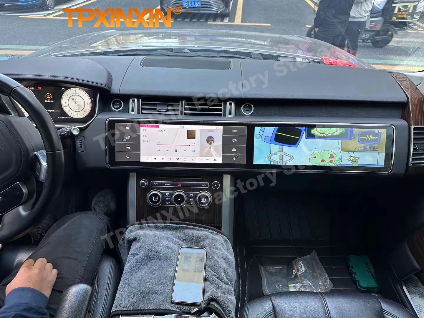 Установка для автомобильного радиоприемника с экраном 15 5 Дюймов Android 13 Land Rover Range
