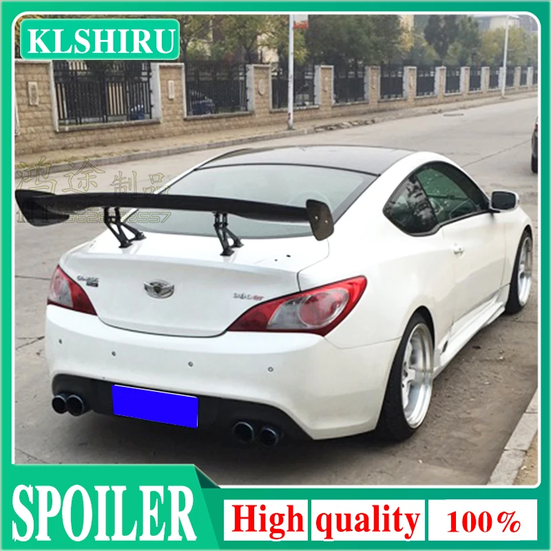 

Car Styling Carbon Fiber Material Rear Roof Spoiler Tail Trunk Wing Boot Lip Molding for Hyundai Tiburon Genesis Coupe