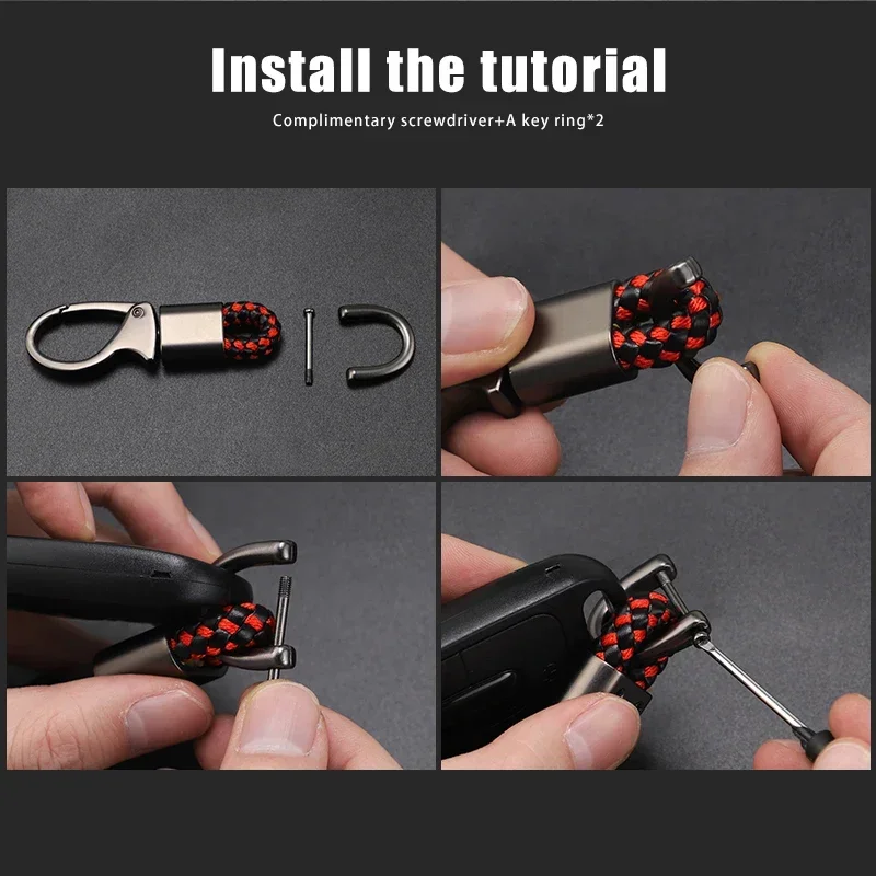 Для Yamaha XJ6 N/XJ6 DIVERSION плетеный веревочный брелок для ключей металлическая цепочка