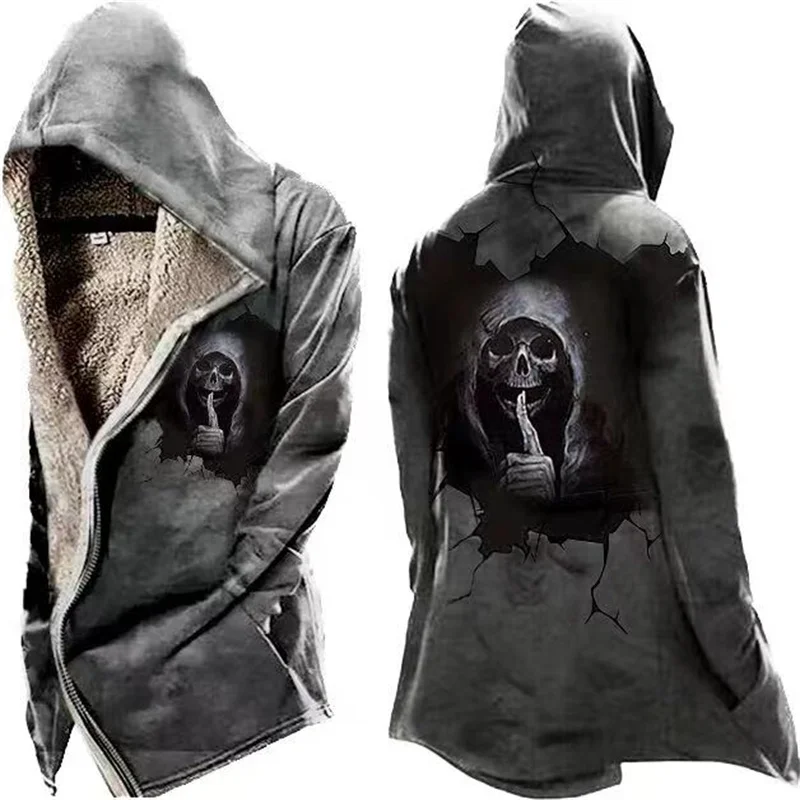 

Мужской теплый кардиган на молнии, с карманами и длинным рукавом