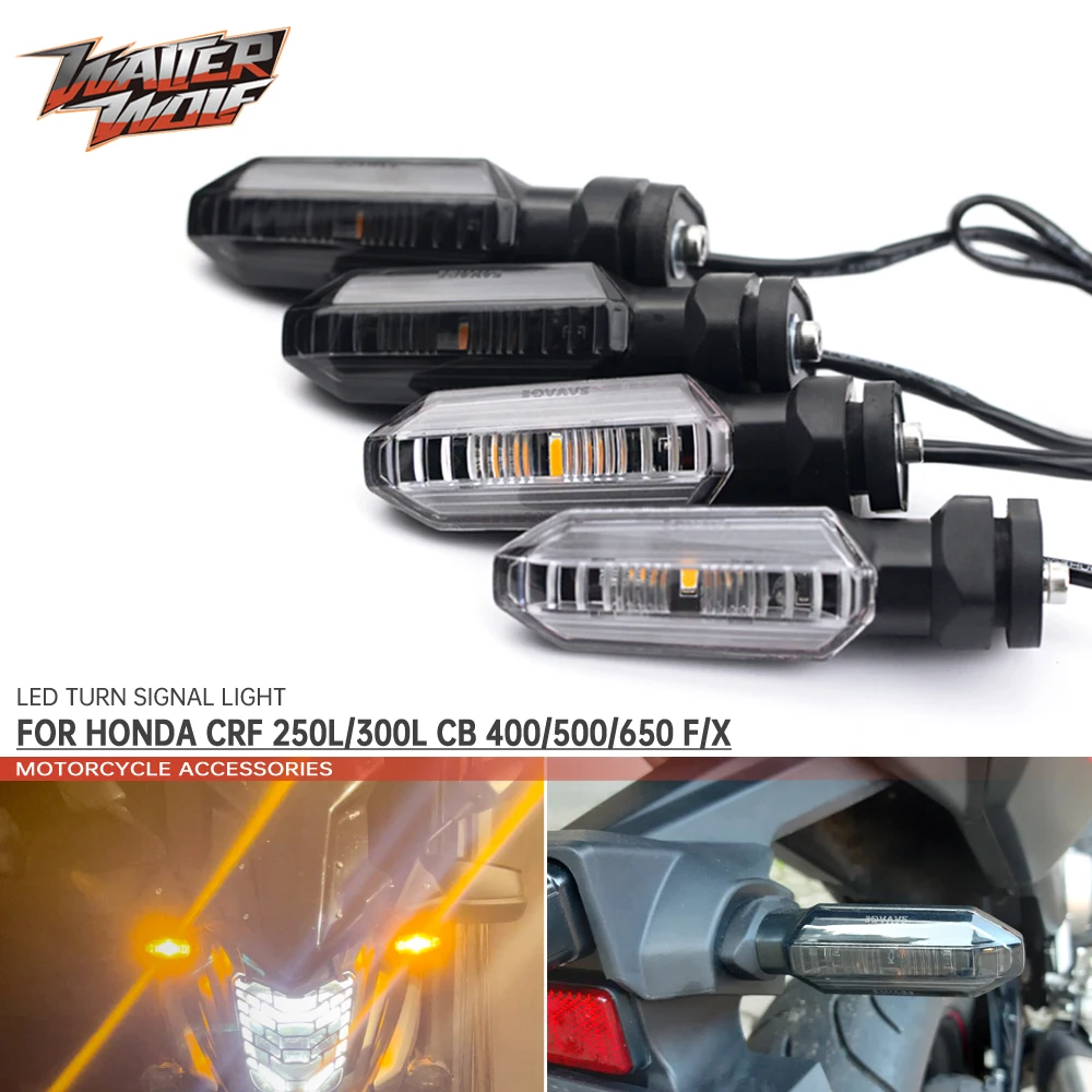 

LED Turn Signal Light For HONDA CB650F CB500F CB400F/X CB 500X CRF300L CRF250L CMX 300 500 Motorcycle Accessories Indicator Lamp