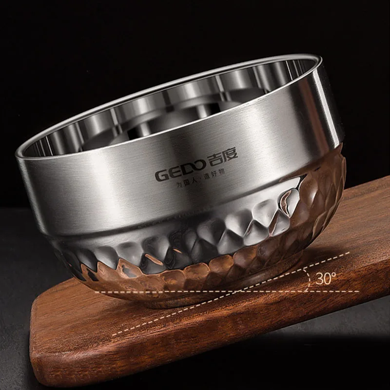 Миска из нержавеющей стали 304 Детская миска двухслойная утолщенная