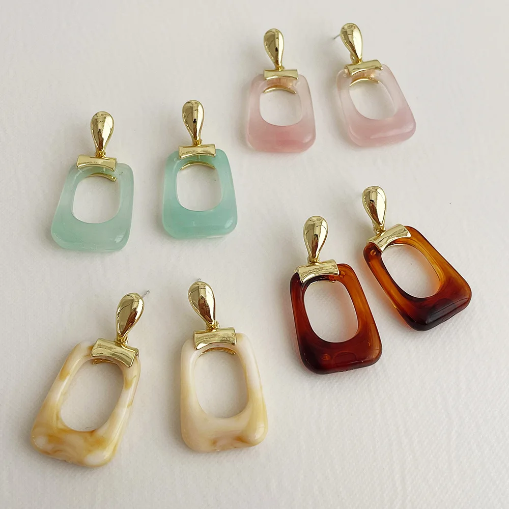 

Милые висячие серьги с геометрическим рисунком, модные серьги для девочек, 2022, серия «Голубой океан», для свадебной вечеринки, хороший подар...