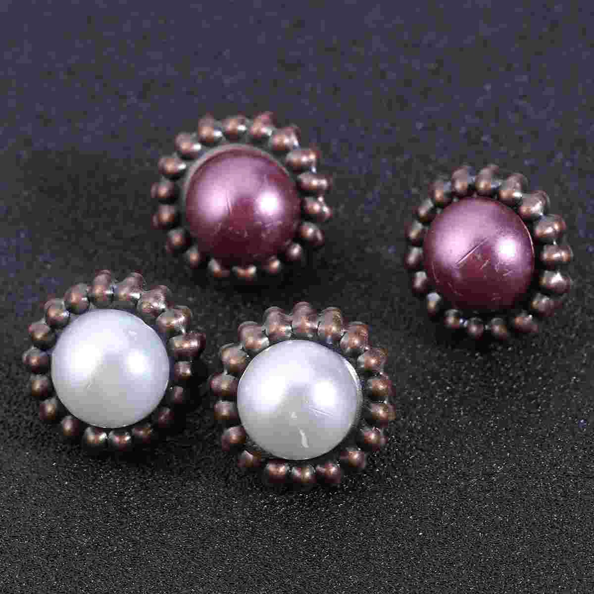 20 шт. круглые застежки для бумаги в стиле ретро разъемные булавки с жемчугом
