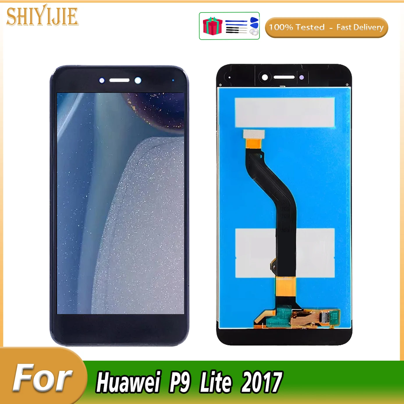 

5.2" LCD for Huawei P8 Lite 2017 LCD Touch Screen Digitizer Assembly For P9 Lite 2017 PRA-LA1 PRA-LX1 LCD Display 100% Tested