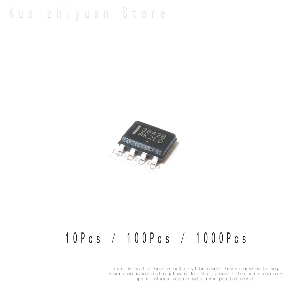 Набор микросхем UC3842 SOP8 3842B SOP UC3842A UC3842B 3842 SOP-8 UC3842BN DIP8 SMD, новый и оригинальный чипсет IC, 10 шт./партия
