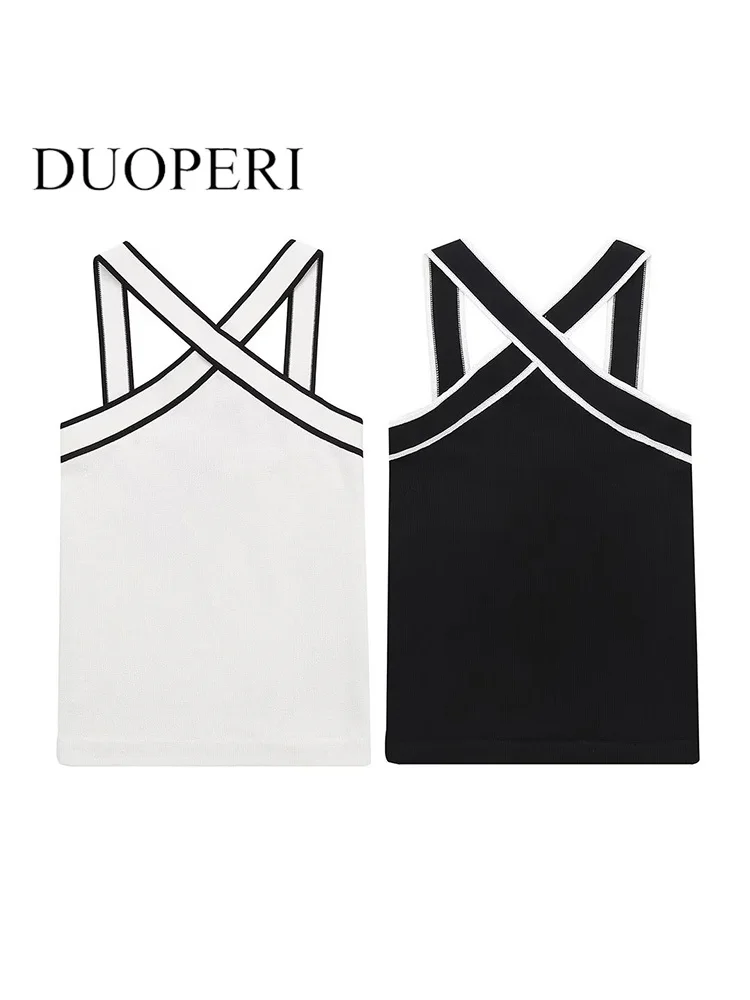 

Топ женский с открытой спиной, V-образным вырезом и перекрестными лямками