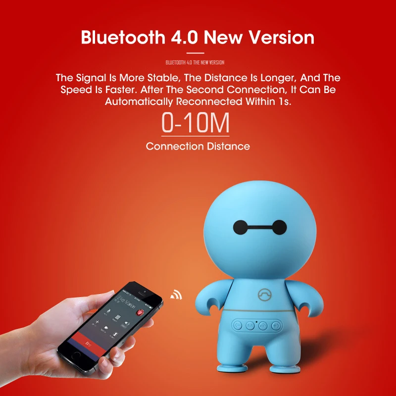 Беспроводные колонки портативные Мультяшные большие белые Bluetooth аудио мини