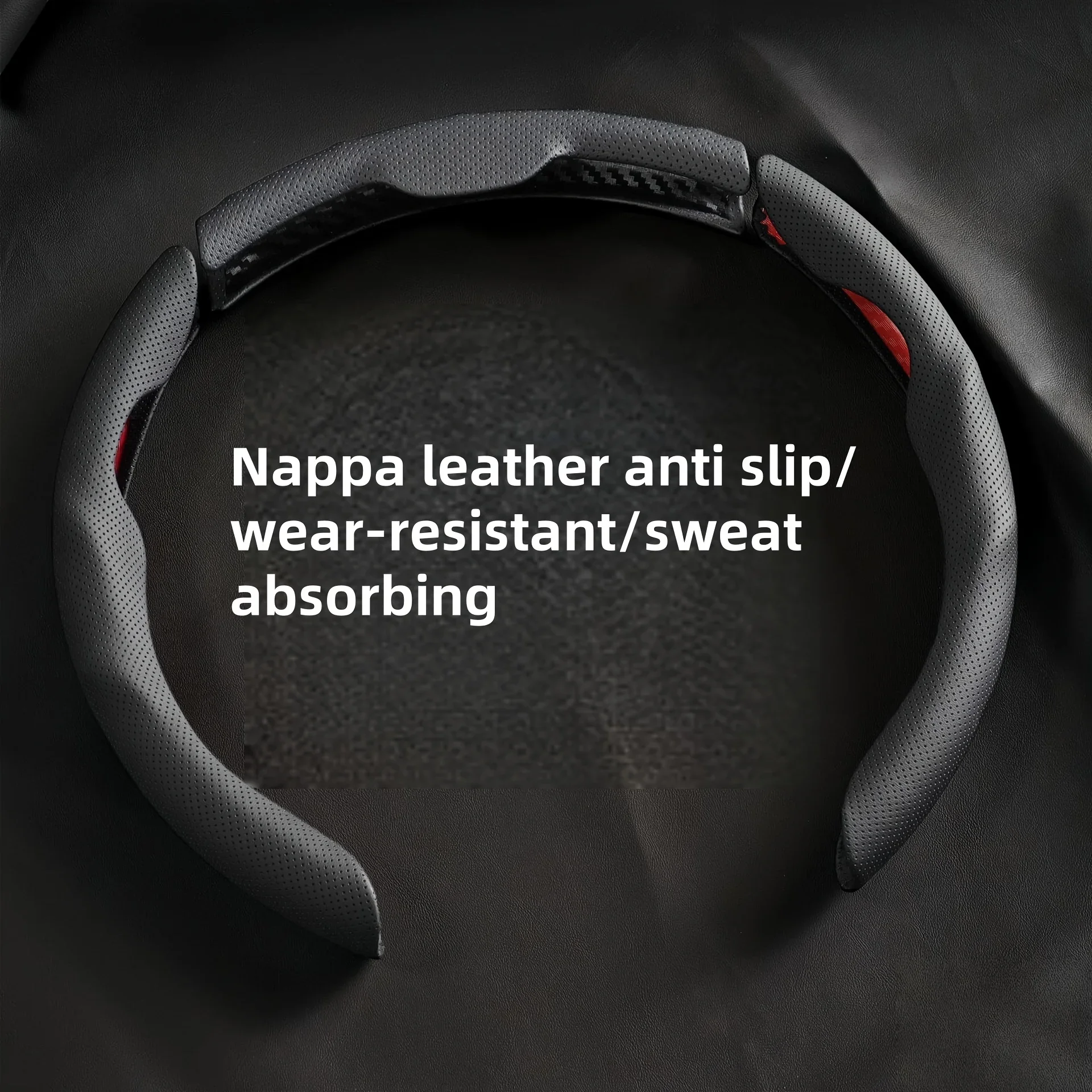 

Универсальный Чехол На Руль Автомобиля Из Искусственной Кожи Наппа Для Мужчин И Женщин, Противоскользящий, Влагопоглощающий