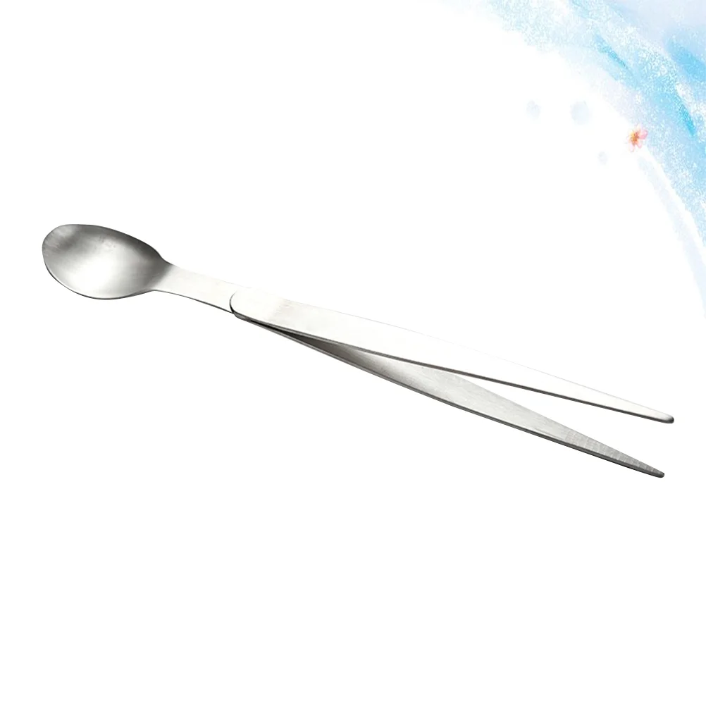 

Stainless Steel Flavor Test Spoon Chopsticks Forceps Mini Tasting Taste Kitchen Espresso Spoons
