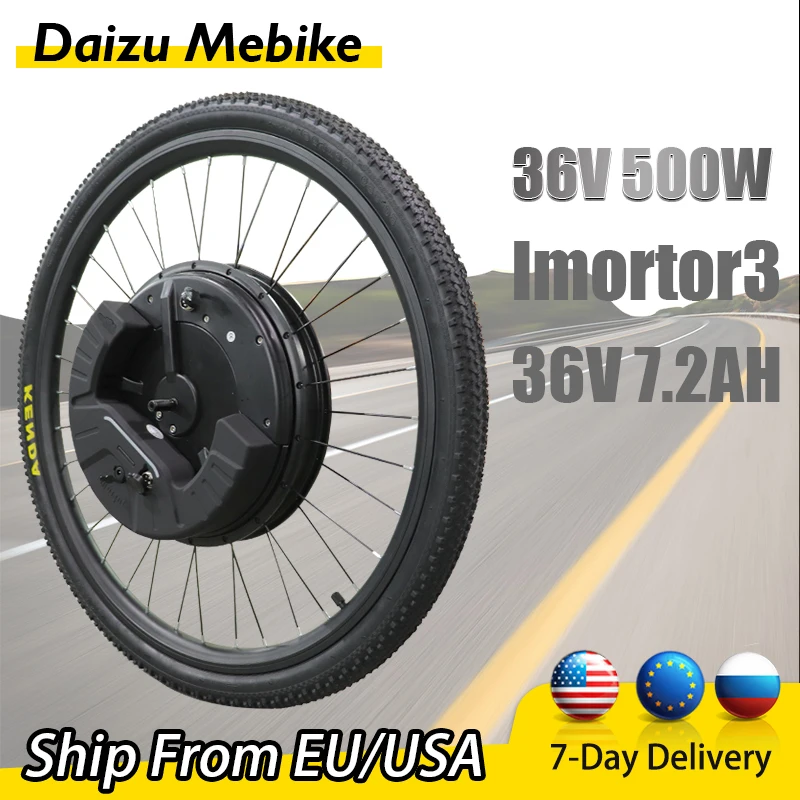 

Imortor3.0 App Ebike Kit Conversion 26inch All in One Kit 36V 500W 36V 7.2AH E Bike Conversion Kit Battery 24/26/27.5/29inch700c