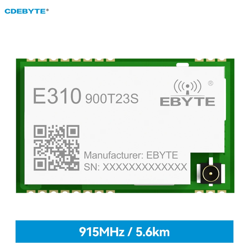 

Беспроводной модуль последовательного порта CDEBYTE E310-900T23S полудуплексный 915 МГц 23dBm SMD IPEX/Печатный отверстие, модуль с низким энергопотреблен...