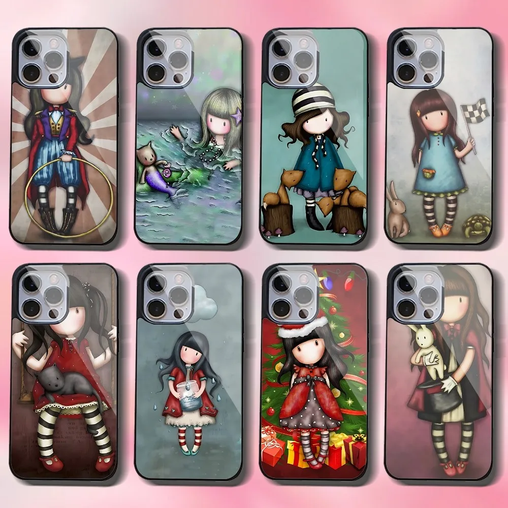 Прекрасный чехол для телефона Santoro Gorjuss IPhone 16 15 14 13 Pro Max 11 12 Mini Alex Mirror Magsafe