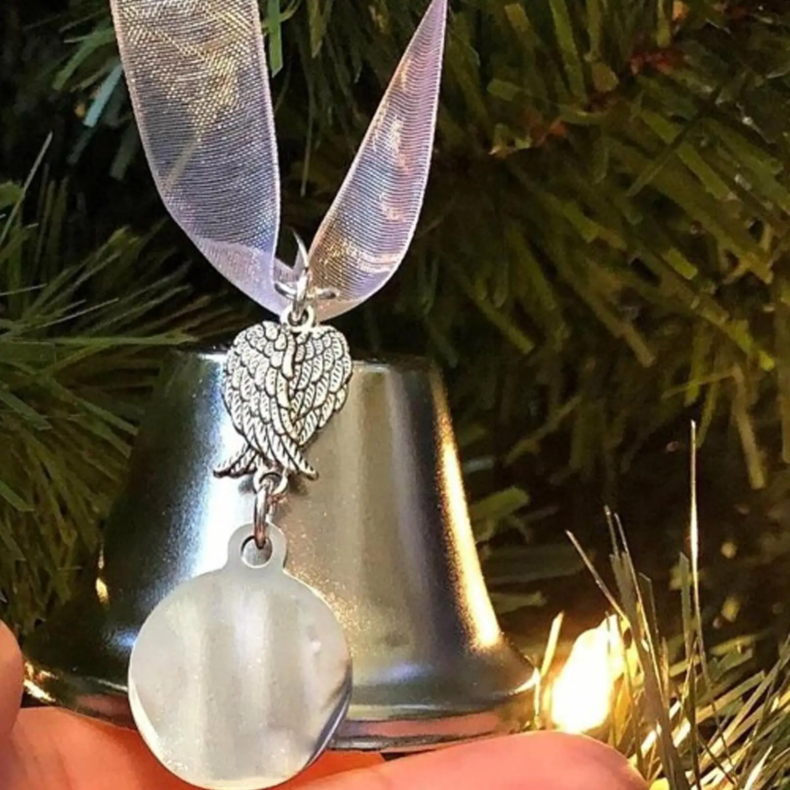 

Ретро Сплав рождественская подвеска-колокольчик прочное изысканное украшение ветер памятный Ангел колокольчики украшение комнаты колоко...