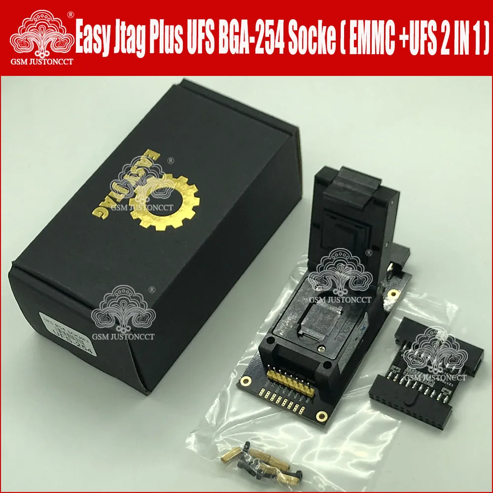 Новинка 2022 оригинальная розетка Easy-Jtag Plus UFS BGA-254 Socket / EMMC 254(EMMC + 2 в 1) адаптер для