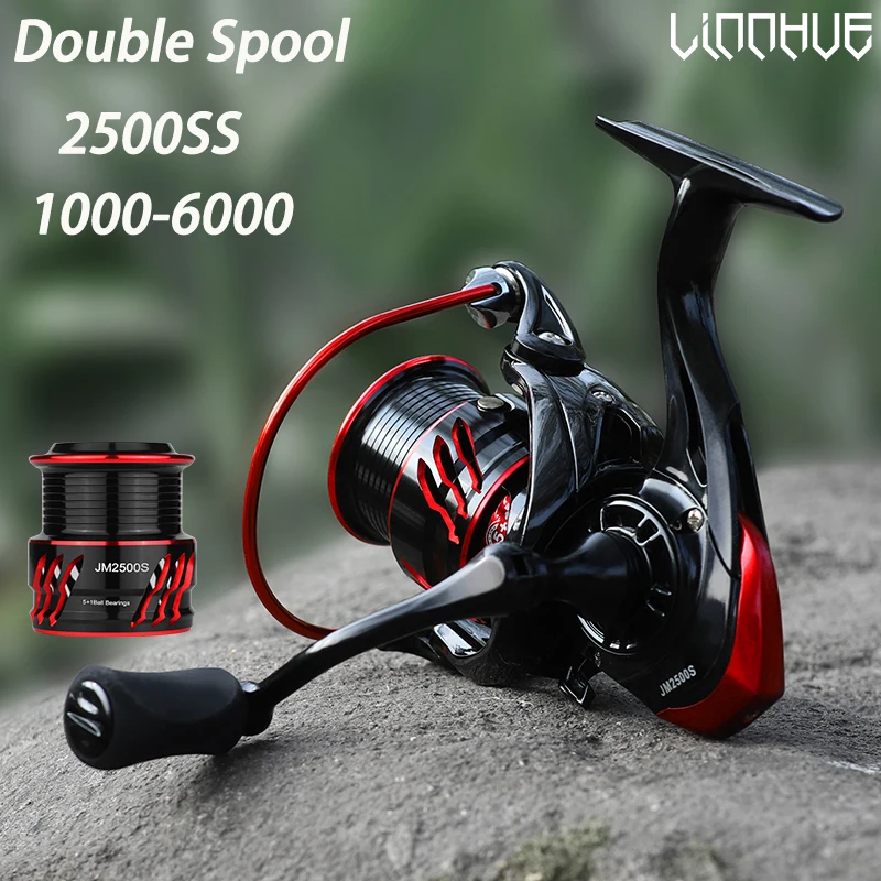 LINNHUE Fishing Reel 5+1BB Max 18kg Катушка для спиннинга Аксессуары рыбалки Оборудование