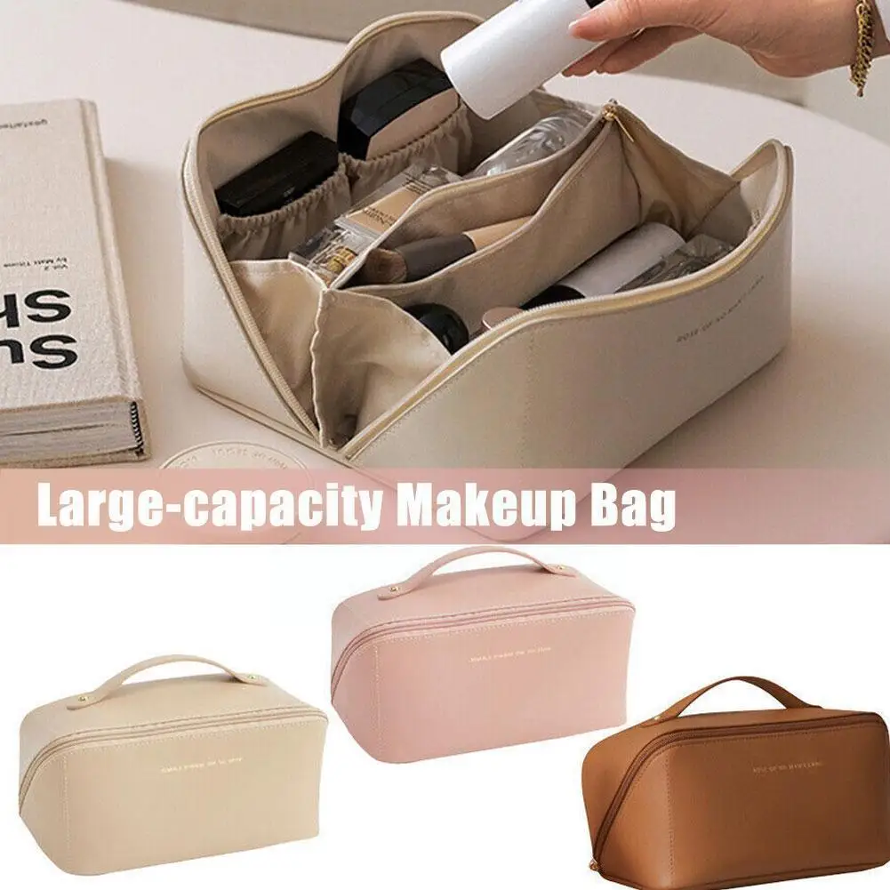 

Cosmetic Bag Makeup Storage Organizer Fashion Female Care Bag Capacity Storage Product Skin Large Travel Bag Storage Pouch Y1R6