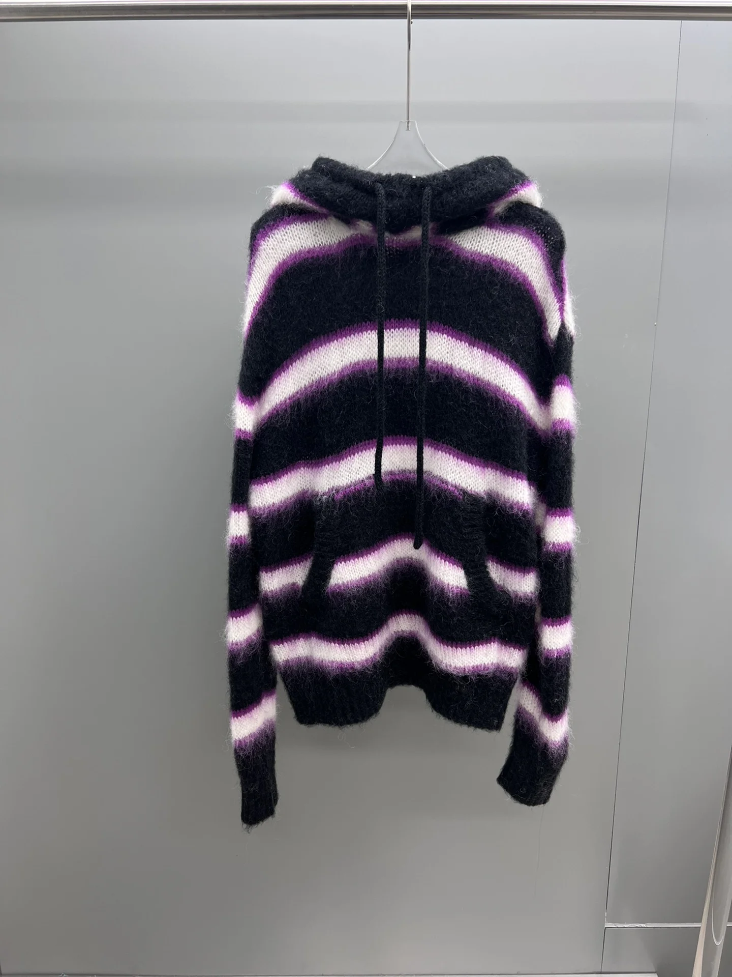 

Sweaters Female Clothing Jackets Hoodies Pulls Pullover Woman Clothes Winter 2022 Sweatshirts Hoodie Striped Mohair Hooded Shirt