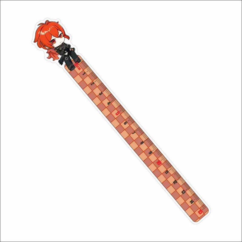 

Genshin Impact Acrylic Ruler Anime Peripheral Stationery Diluc Ragnvindr Tartaglia Zhong Li Xiao Straight Rulers School Supplies