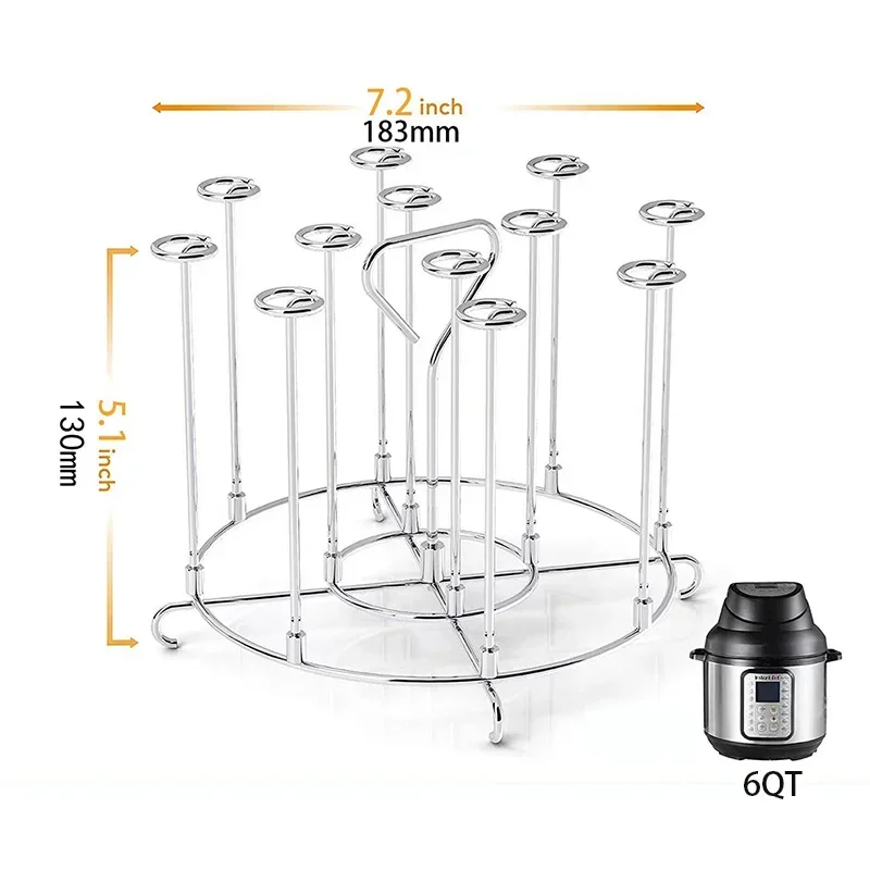 

Подставка для шампуров из нержавеющей стали 6Qt/8Qt