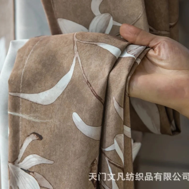 Классические шторы Северной Америки кофейного цвета занавески с принтом в виде