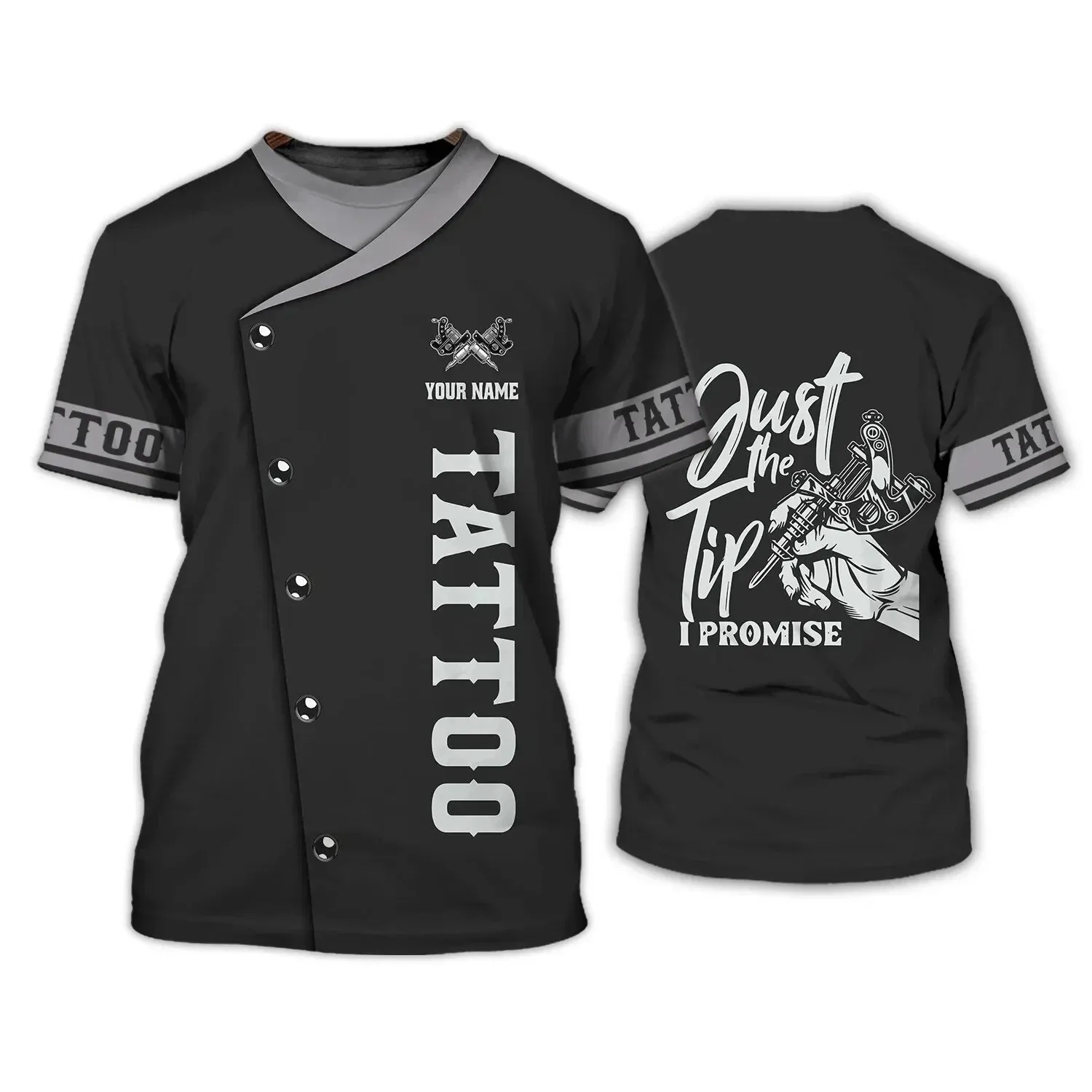 Новая футболка с рисунком татуировок 3d графическим yythk индивидуальный топ