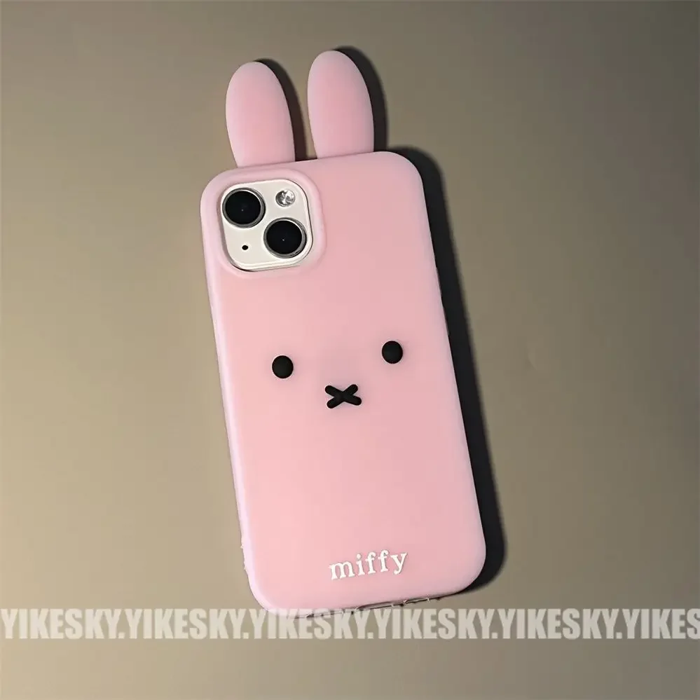 Kawaii Miffy Iphone 111213141516ProMax чехол для телефона силиконовый милый противоударный простой универсальный мягкий чехол Рождественская игрушка в подарок (art.: 3920cecc55ee3) - 3920cecc55ee3