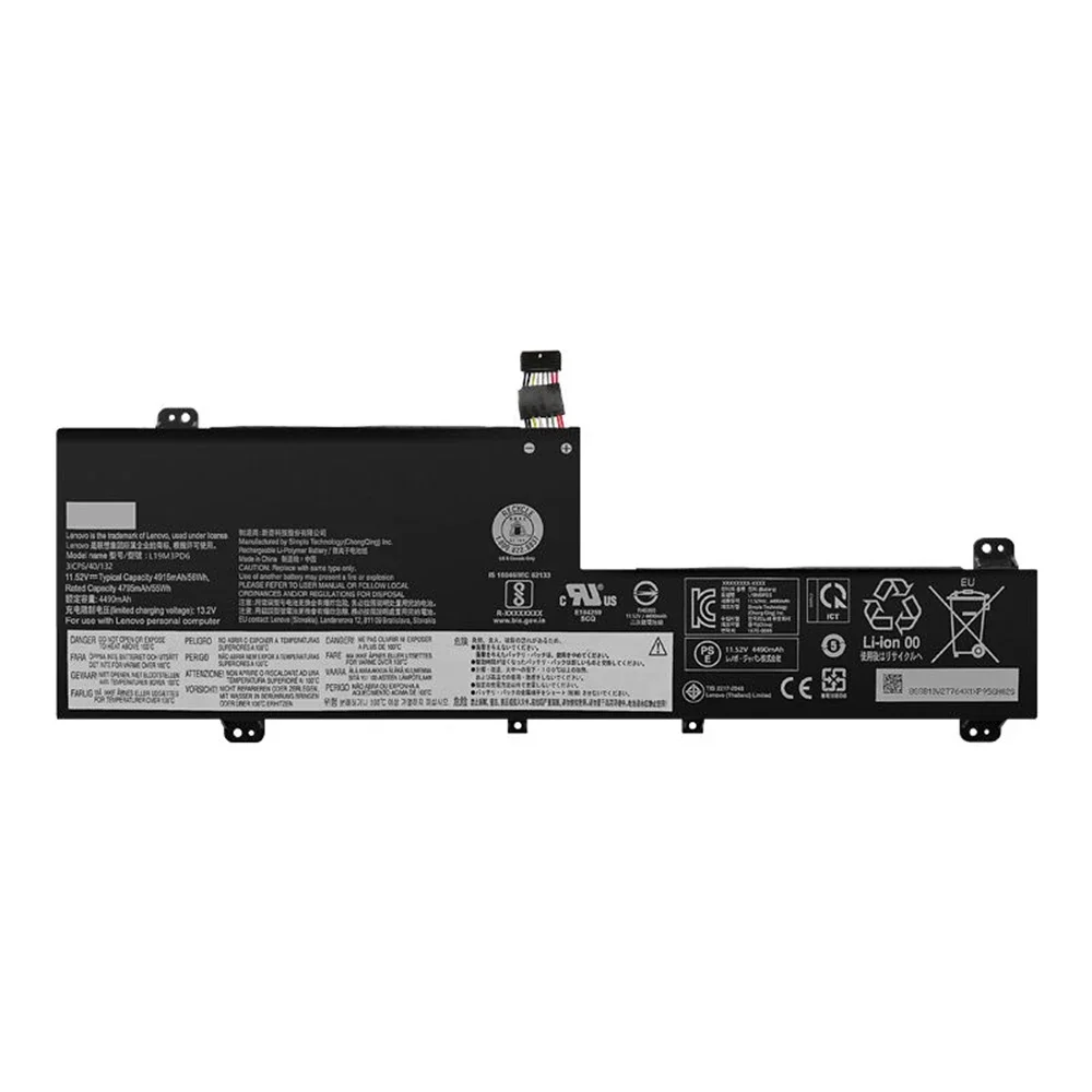 Новый оригинальный аккумулятор L19C3PD6 для ноутбука Lenovo Ideapad Flex 5-15IIL05 L19L3PD6 L19M3PD6 L19D3PD6