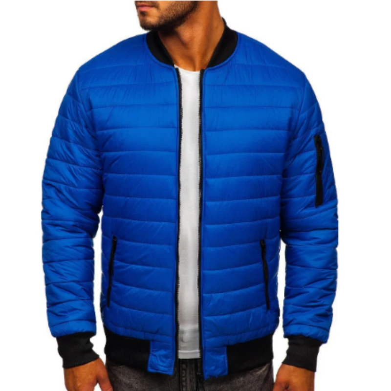 Winter Men Down Jacket Thin Warm Coats Male Solid Stand Collar Vintage Men Parkas Loose Down Parkas Outerwear Jack Man Clothing