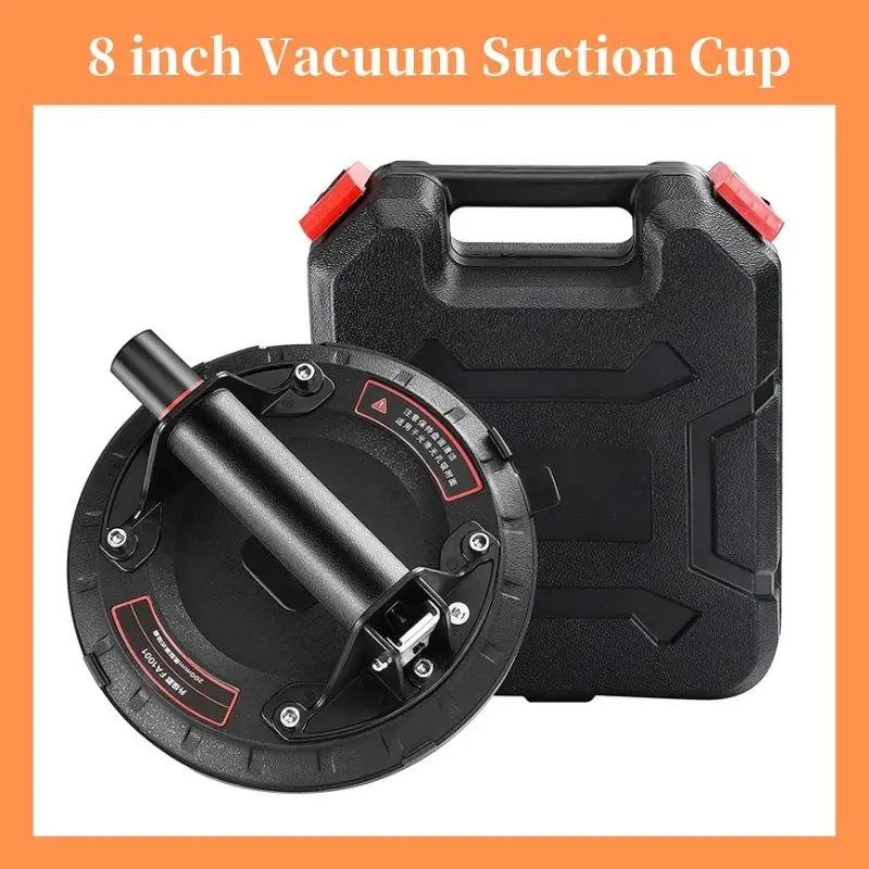 

8 inch Vacuum Suction Cup 200kg Bearing Capacity Heavy Duty Vacuum Lifter Sucker Carrier for Granite Glass Tile Manual Lifting