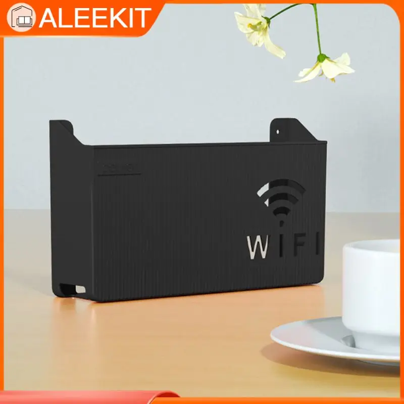 

Wall Hanging Router Box Organizer Box For Media Boxes Storage Box Plastic Game Console Wireless Wifi Router Shelf Wall-mounted