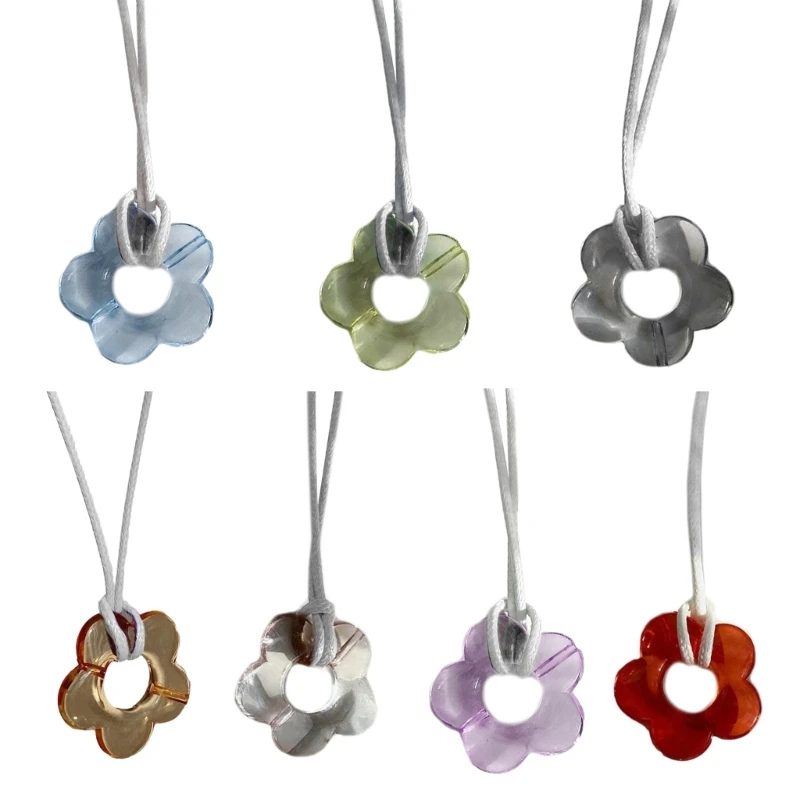 

Fashion Lace up Collar Necklace Hollow Flower Pendant Necklace Choker Jewelry Dropship