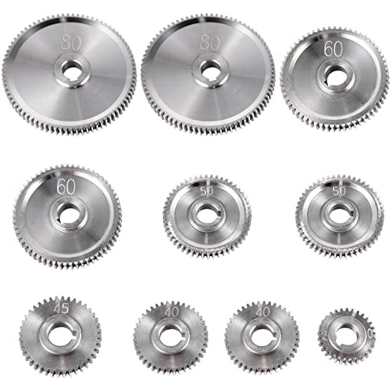 

Precise Mini Lathe Replacement Gears, Change Gear with Lathe Belt, for CJ0618 Mini Lathes & Milling Machines