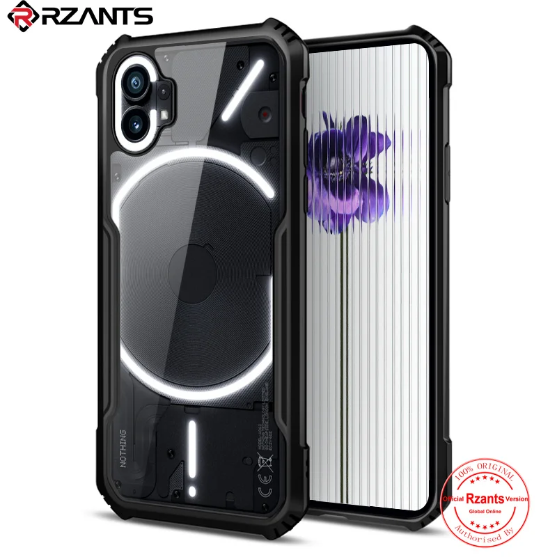 

Rzants For Nothing phone 1 Slim Thin Case Hard [Beetle] Shockproof High Crystal Clear Cover Phone Casing