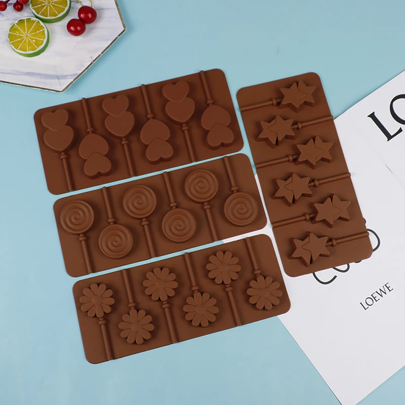 

Silicone Lollipop Mold Candy Chocolate Soap Bakeware Mould Cake Decorating Tools