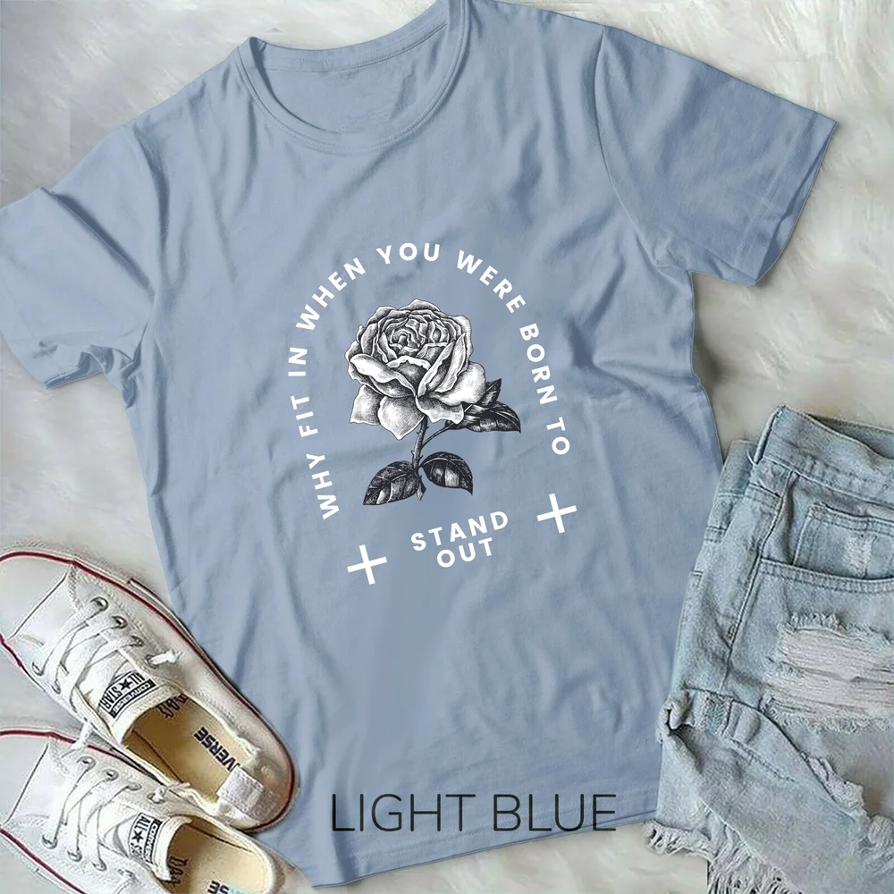 Почему подходит когда вы родились чтобы выделиться на рубашке Готическая