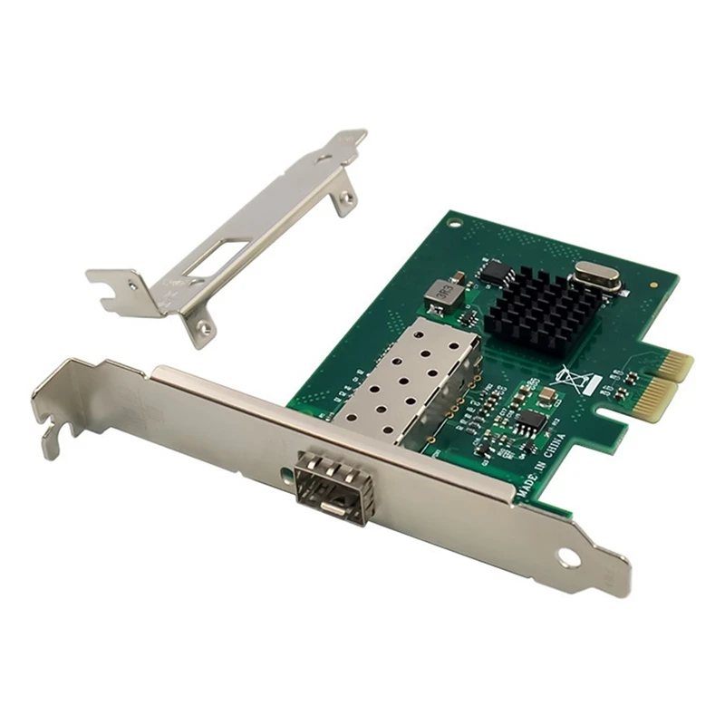 PCIE X1 Gigabit Network Card PCI-Express Riser Card BCM5720 Single Optical Port SFP Gigabit Fiber Server Network Card