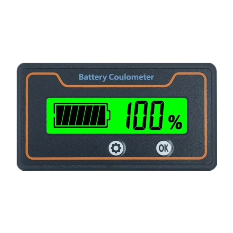 

Capacity Indicator Voltage Meter with LCD Display Monitor Gauge Digital Voltmeter for Lithium Lead-Acid Dropshipping