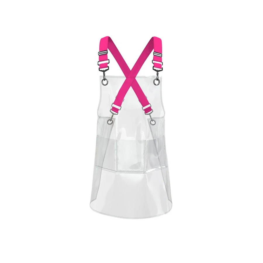 

Модный прозрачный фартук из ТПУ, водонепроницаемый кухонный аксессуар для дома, парикмахерская, моющийся фартук с противообрастающей лентой