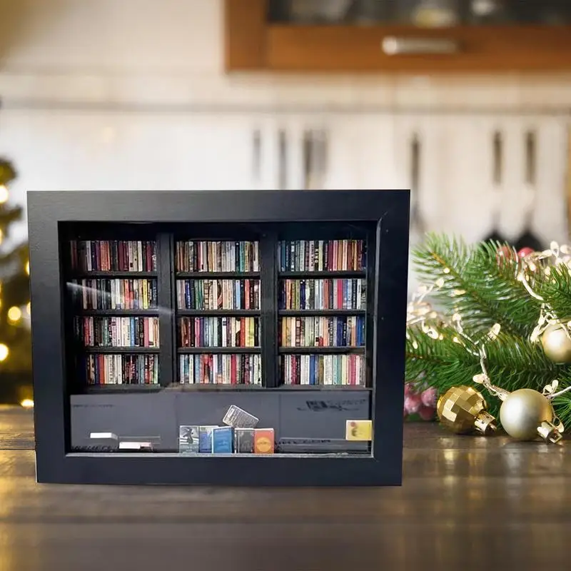 Маленькая книжная полка деревянный карманный книжный шкаф ручной работы